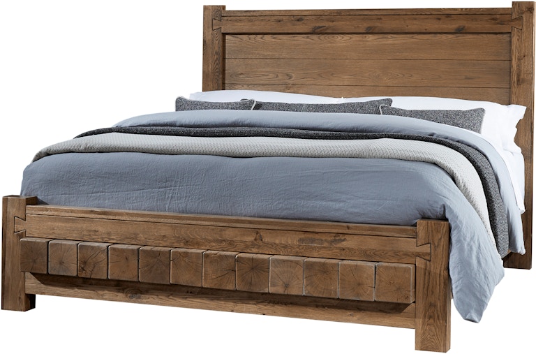 Vaughan-Bassett Furniture Company Queen Poster Bed With 6x6 Footboard 752 752-558-155-922