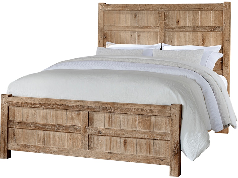 Vaughan-Bassett Furniture Company Dovetail Sun Bleached White Queen Board and Batten Bed 754 754-559-955-922