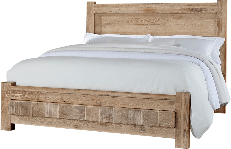Vaughan-Bassett Furniture Company Dovetail California King Poster Bed With 6x6 Footboard 754-668-166-944-MS2