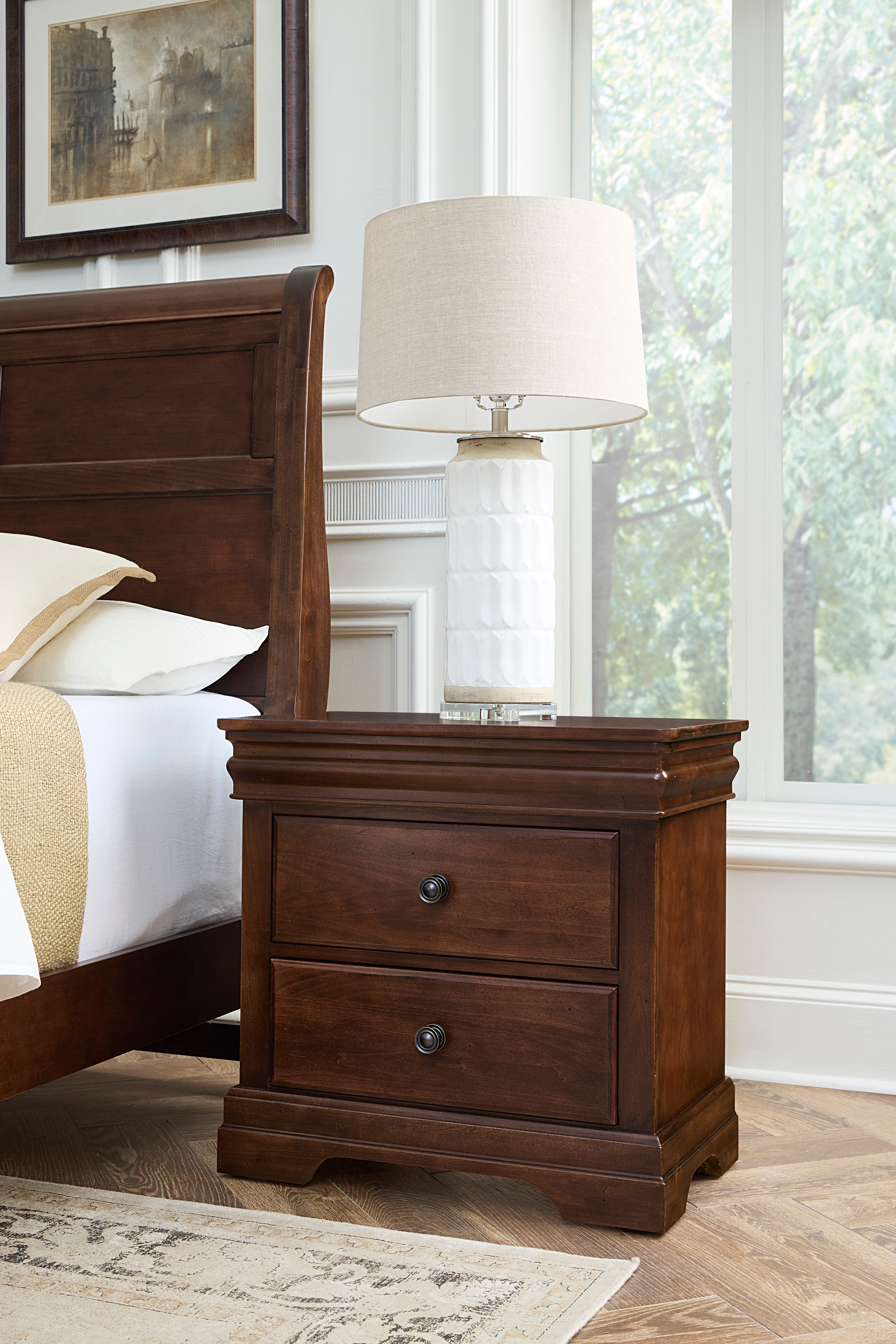 VaughanBassett Furniture Company Bedroom Nightstand 2 Drawer 770226