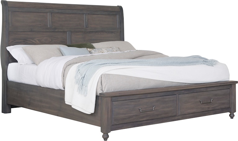 Vaughan-Bassett Furniture Company Vista King Sleigh Storage Bed 772-663-066B-502-666