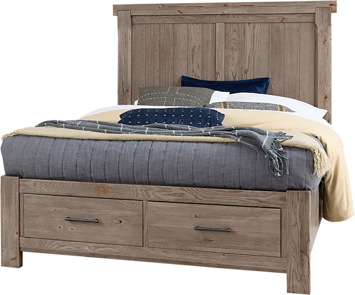 Vaughan-Bassett Furniture Company Yellowstone King American Dovetail Storage Bed 780-668-066B-502-666