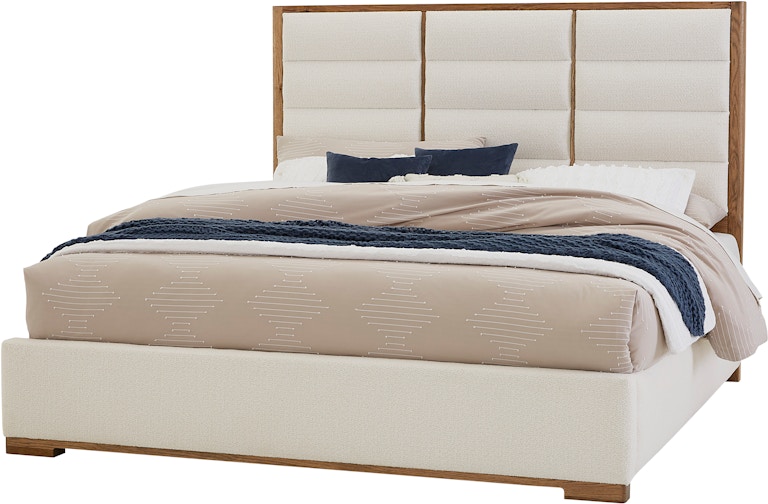 Vaughan-Bassett Furniture Company Crafted Oak Erin's Upholstered Footboard 5/0 - White 790-155A