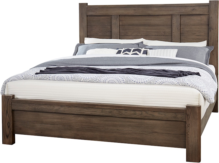 Vaughan-Bassett Furniture Company Crafted Oak Ben's King Poster Bed 793-668-866-922-MS1