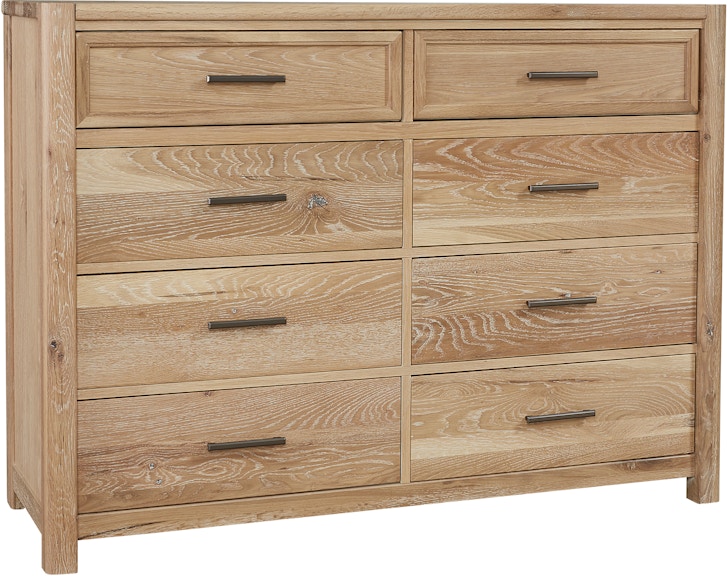 Vaughan-Bassett Furniture Company Crafted Oak Dresser - 8 Drwr 795-003