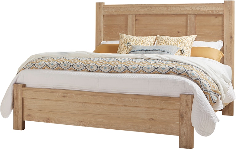 Vaughan-Bassett Furniture Company Crafted Oak Ben's King Poster Bed 795-668-866-922-MS1