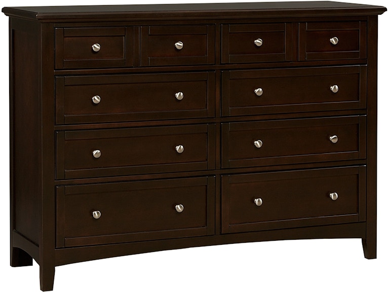 Vaughan-Bassett Furniture Company Bonanza Merlot Triple Dresser - 8 Drawer 209988677