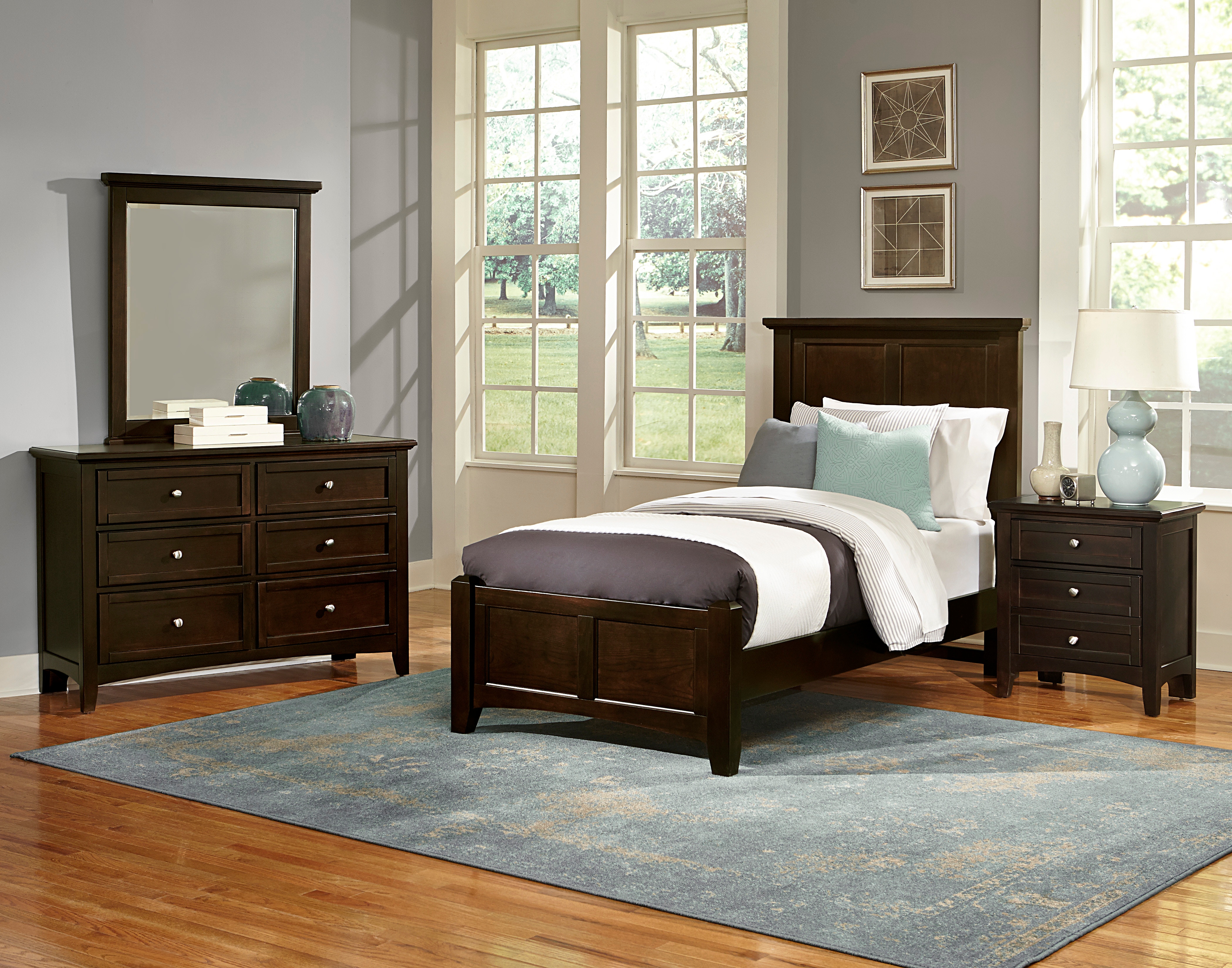 VaughanBassett Furniture Company Bonanza Twin Mansion Bed BB27338833