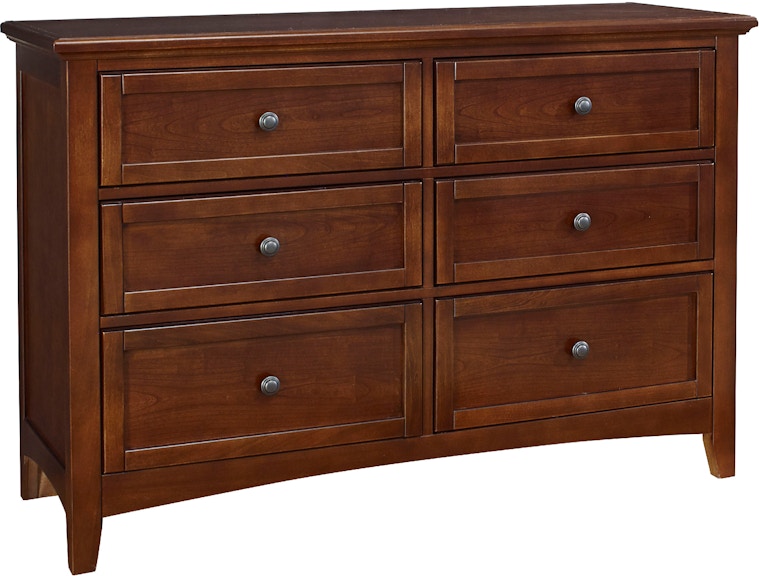 Vaughan-Bassett Furniture Company Bonanza Double Dresser - 6 Drwr BB28-001
