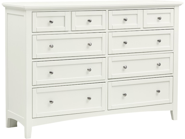 Vaughan-Bassett Furniture Company Bonanza White Triple Dresser - 8 Drawer 179237098
