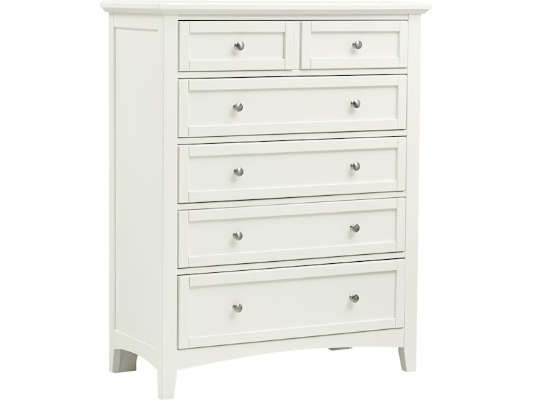 Vaughan-Bassett Furniture Company Bonanza White Chest - 5 Drawer 324272540