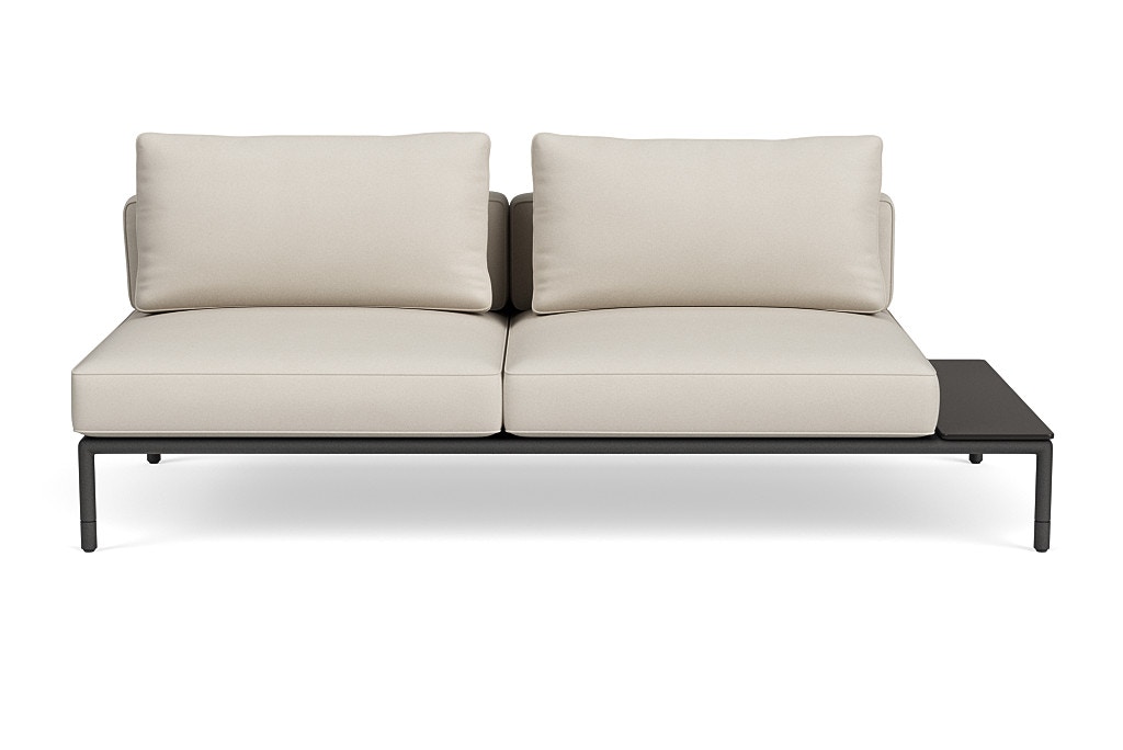 Outdoor armless deals loveseat