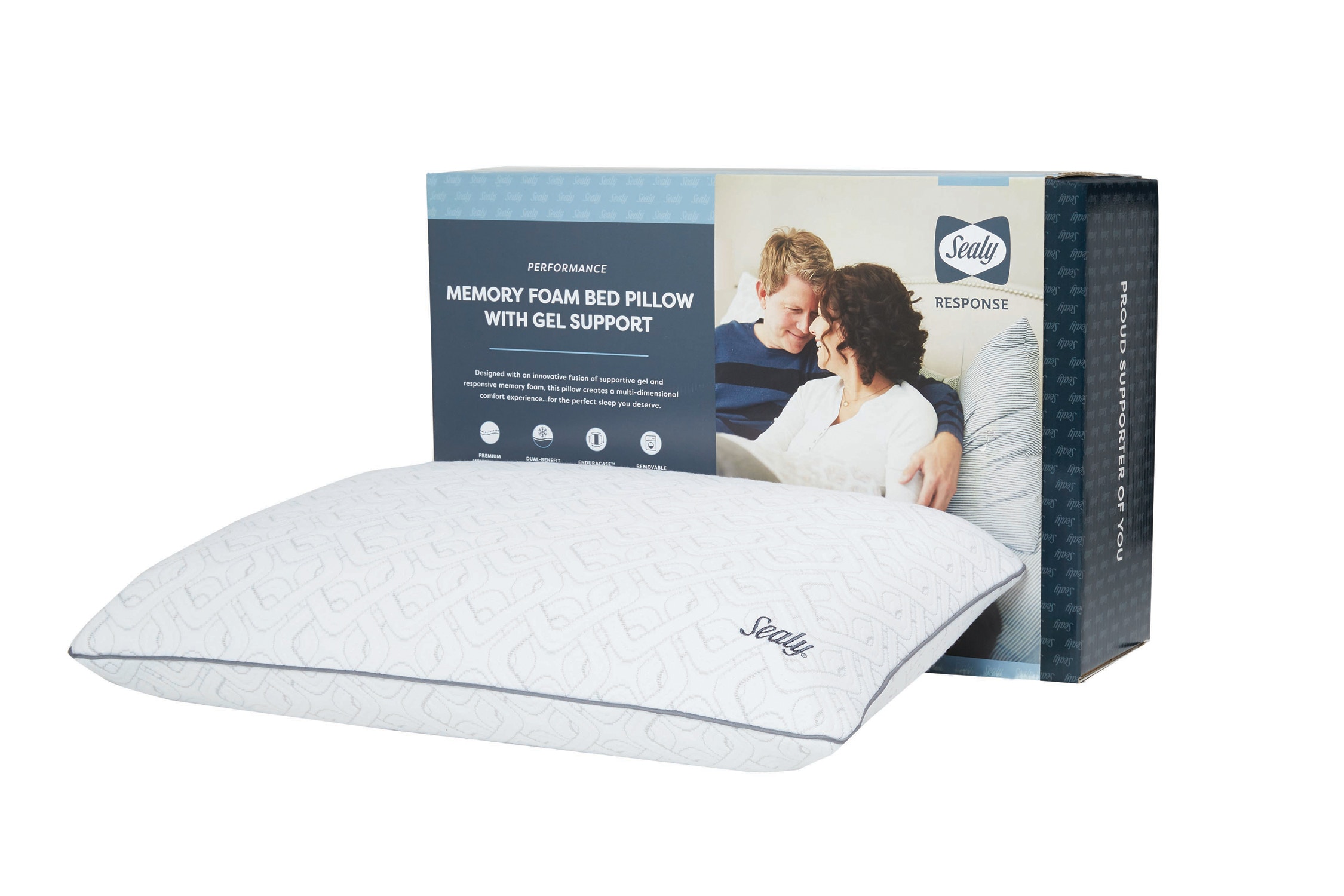 Sealy memory foam bed pillow sale