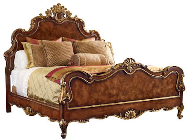 henredon bedroom bed, 6/6 (king) headboard and footboard 4500-12