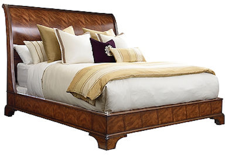henredon bedroom bed, 6/6 (king) headboard and footboard 9600-12hf