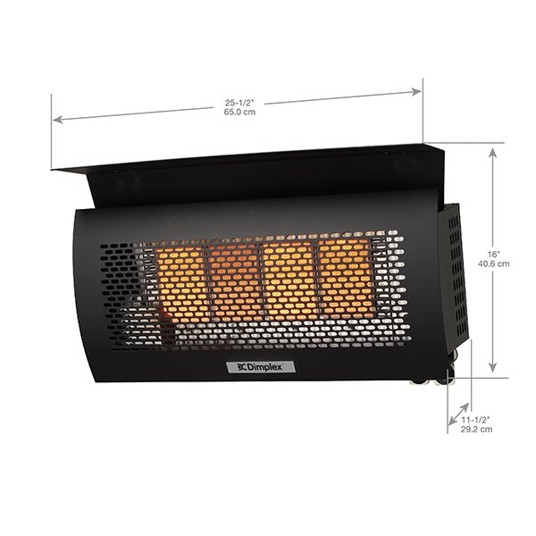 Dimplex Outdoor/Patio Dimplex Outdoor Wall-mounted Natural Gas Infrared  Heater, 31, 500 BTU