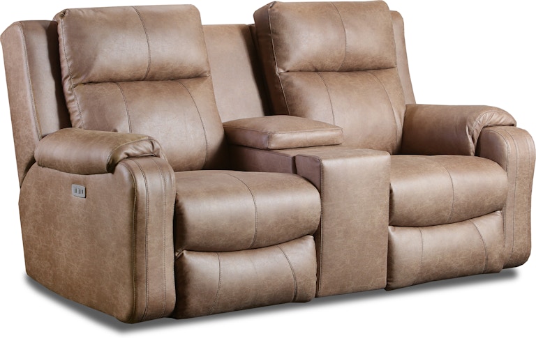 Southern Motion Power Headrest Loveseat with Console, Hidden Cupholders, and Next Level 381-78P NL 381-78P NL