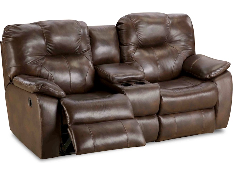 Southern Motion Living Room Reclining Loveseat with Console 838-28