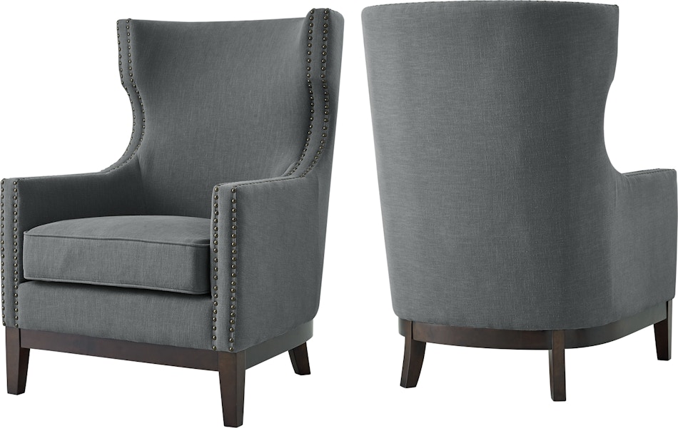 Steve Silver Living Room Roswell Linen Accent Chair Rw850acg Valeri Furniture Appleton Wi 