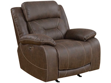 Steve Silver Aria Pwr-Pwr Glider Recliner, Saddle Brown AA950CBN