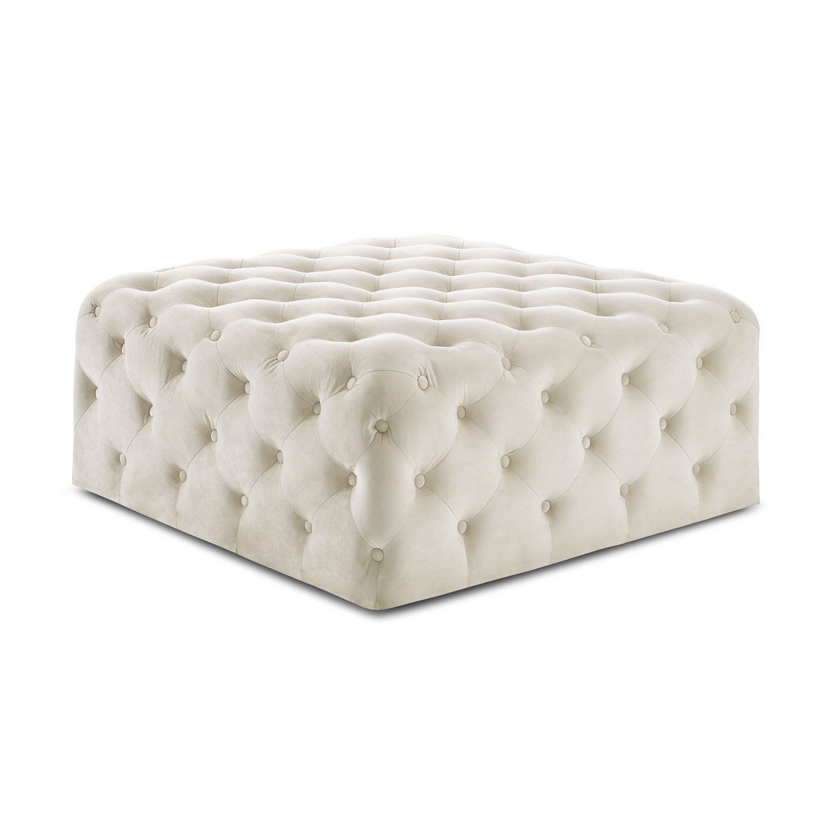 Square on sale tufted ottoman