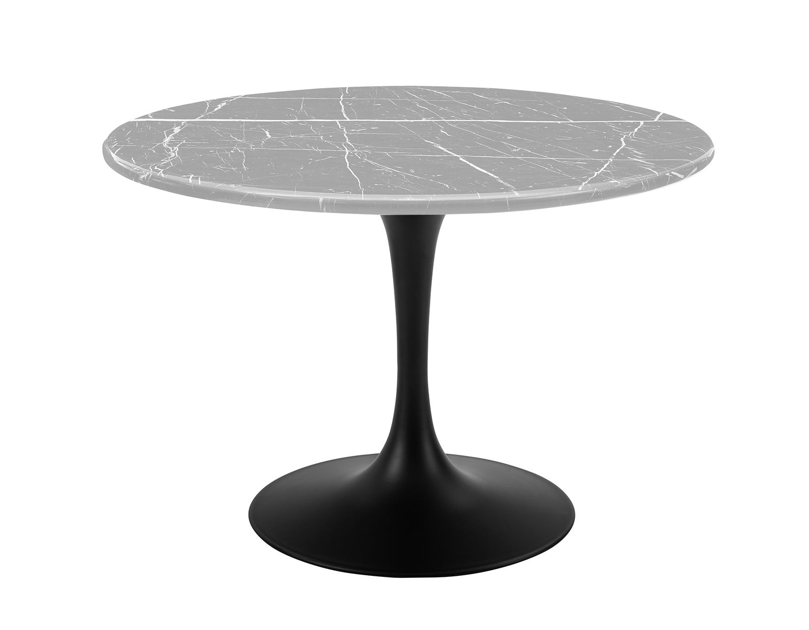 Steve silver round marble dining deals table