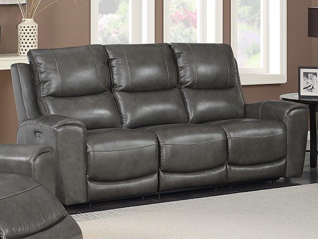 grey power recliner sofa