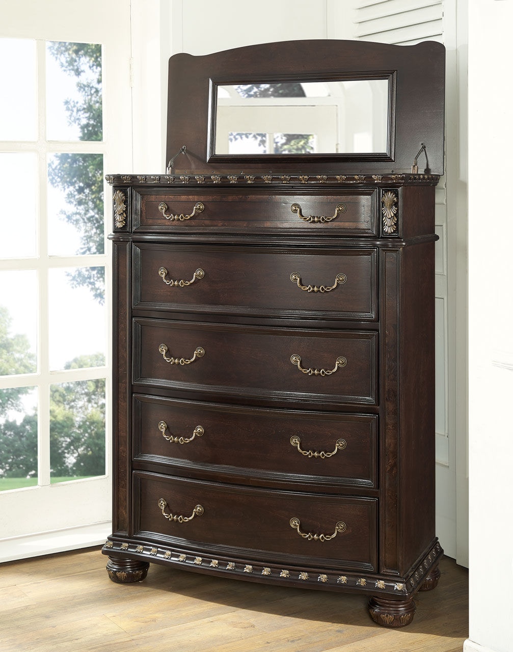Steve Silver Bedroom Monte Carlo Lift Top Chest RE163SS131 Hickory