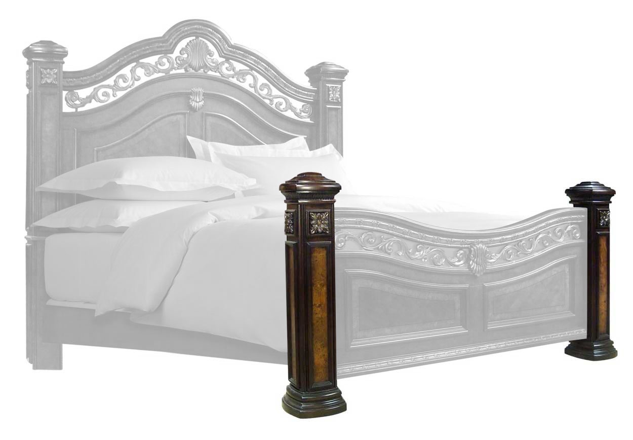 Steve Silver Bedroom Monte Carlo Footboard Posts RE163SS139 RE163SS