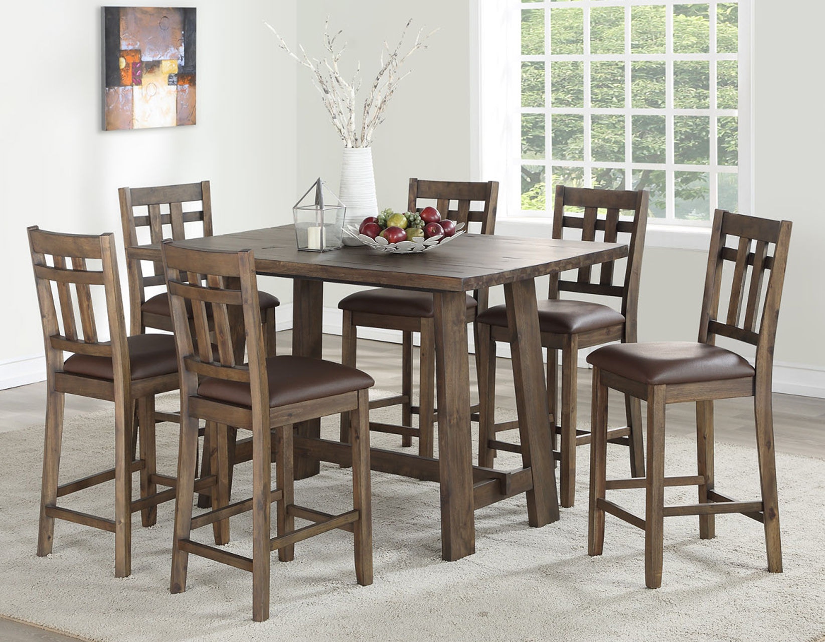 Crawford Street Casual Dining PRAIRIE 5 PIECE COUNTER SET 942