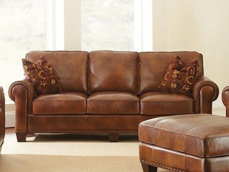 Steve Silver Silverado Leather Sofa w/ Two Accent Pillows SR920S 251443715