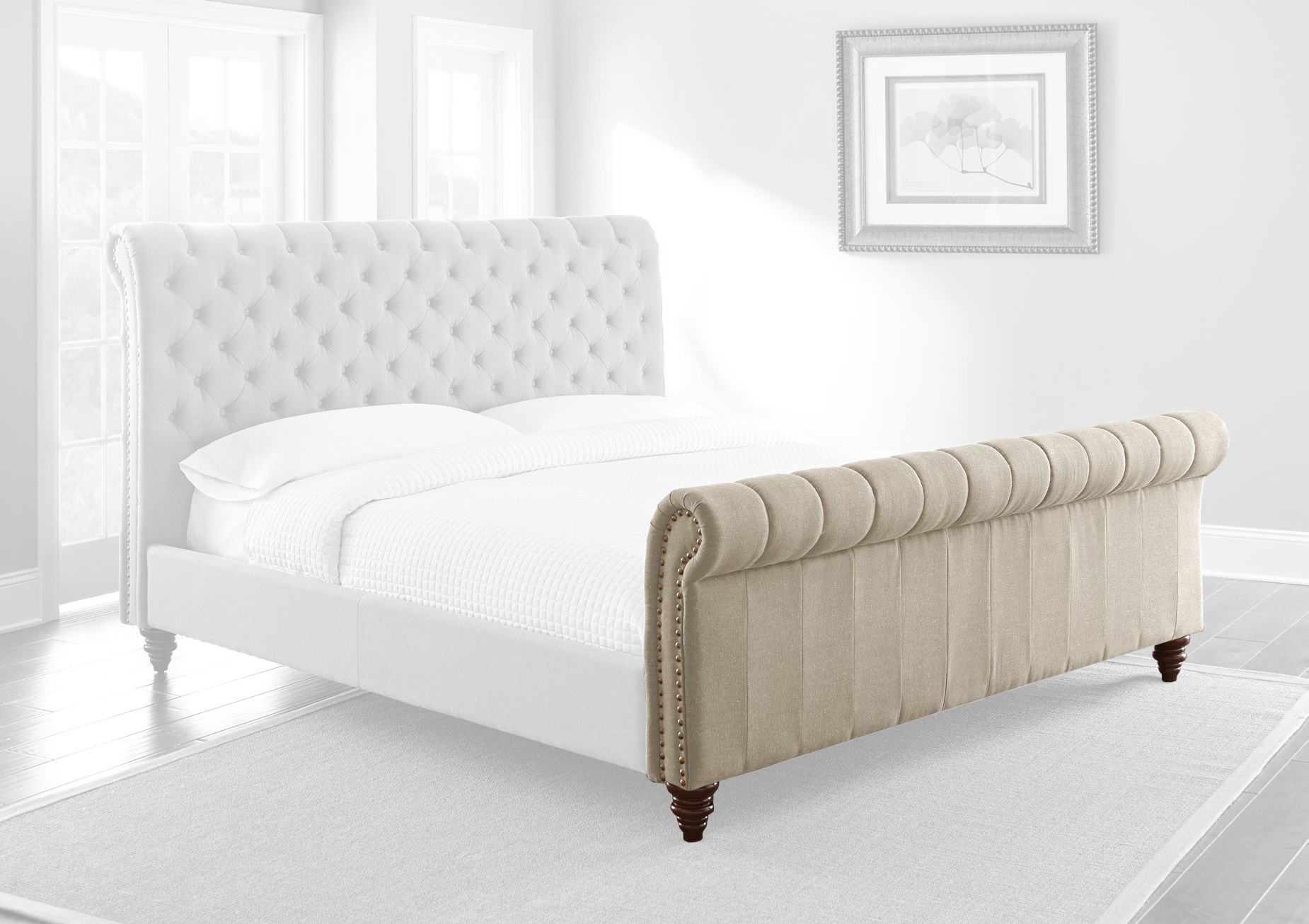 Upholstered footboard only discount