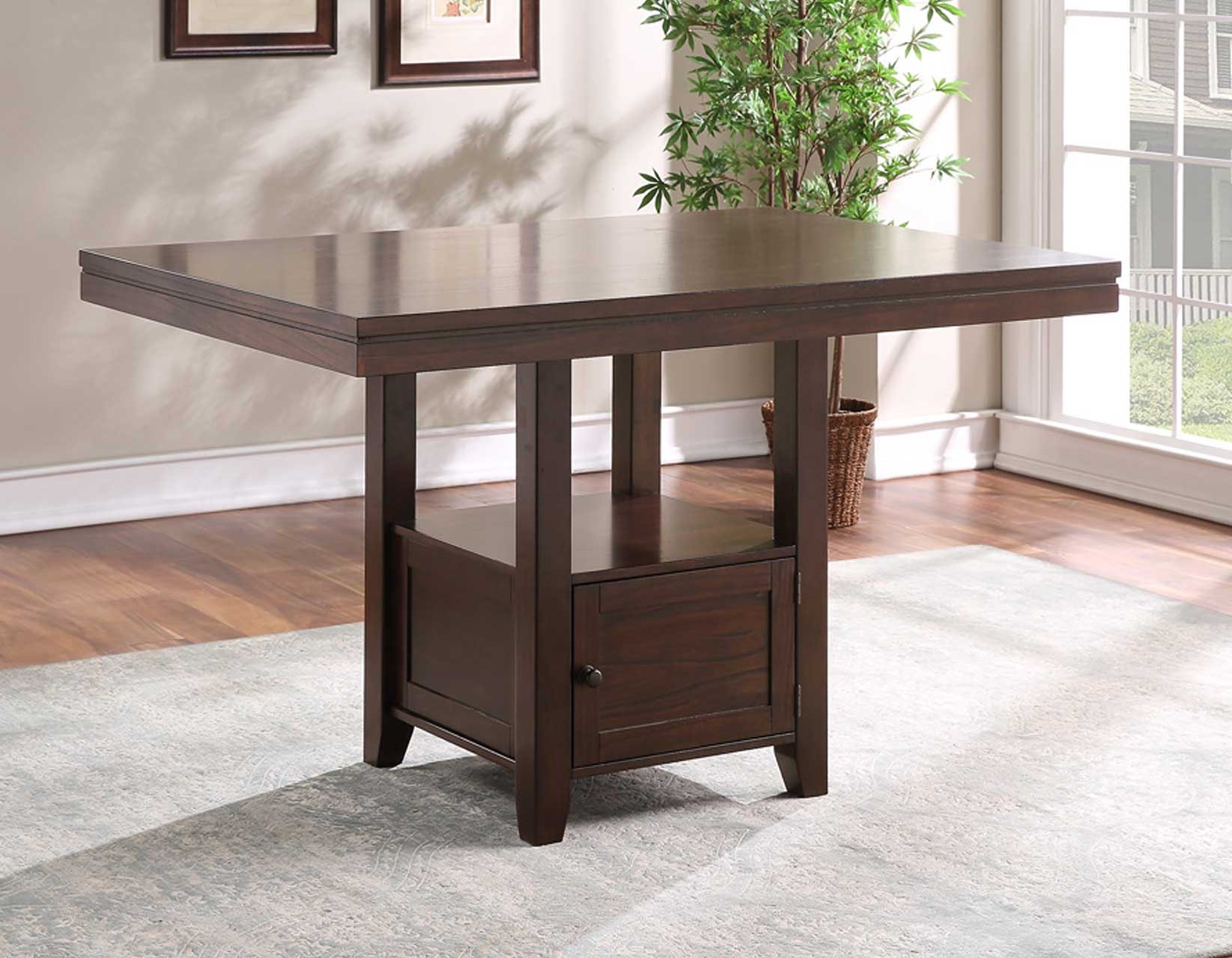 Steve Silver Dining Room 60 inch Storage Counter Table YT500PT