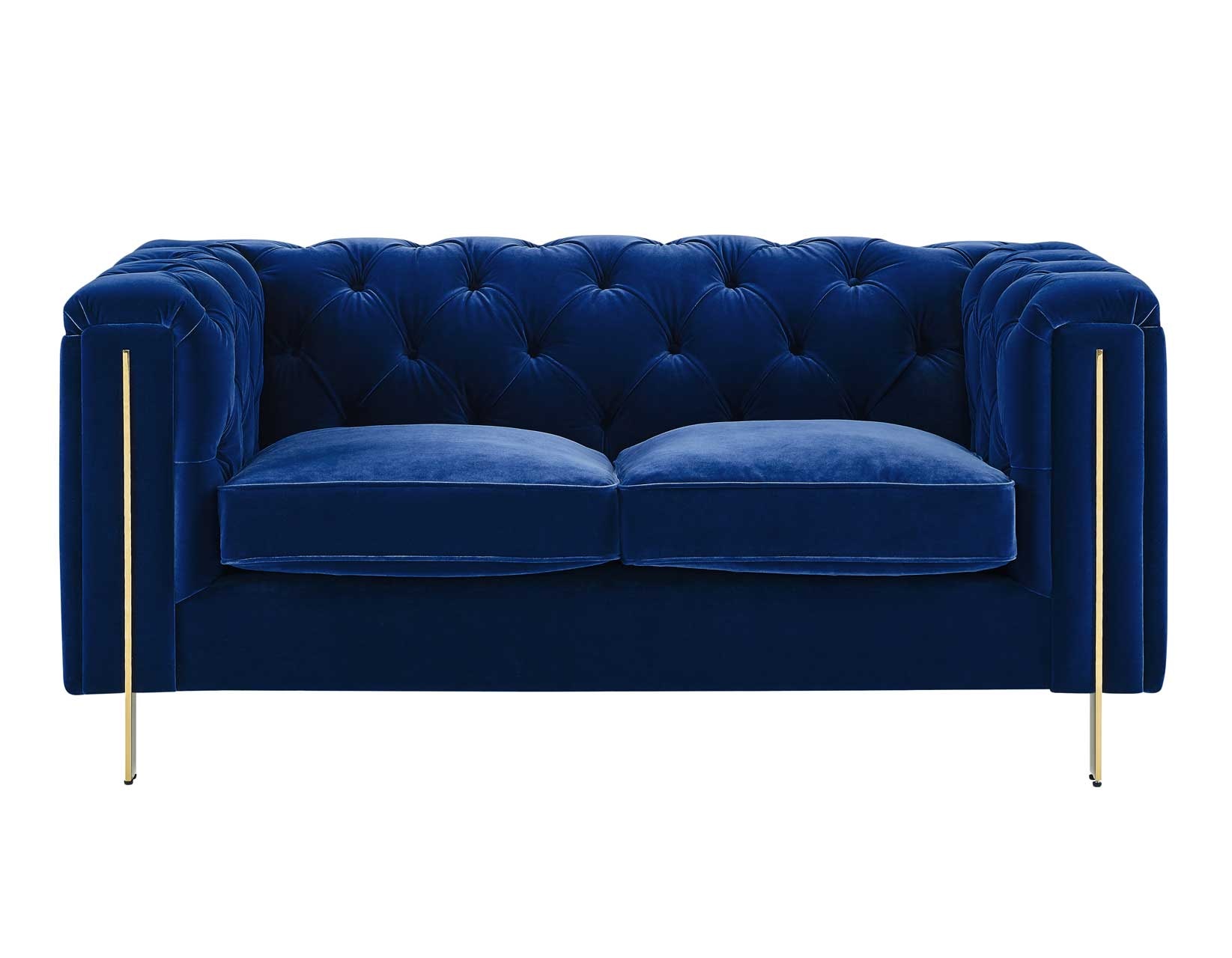 Steve Silver Living Room Tufted Rolled Arm Chesterfield Loveseat