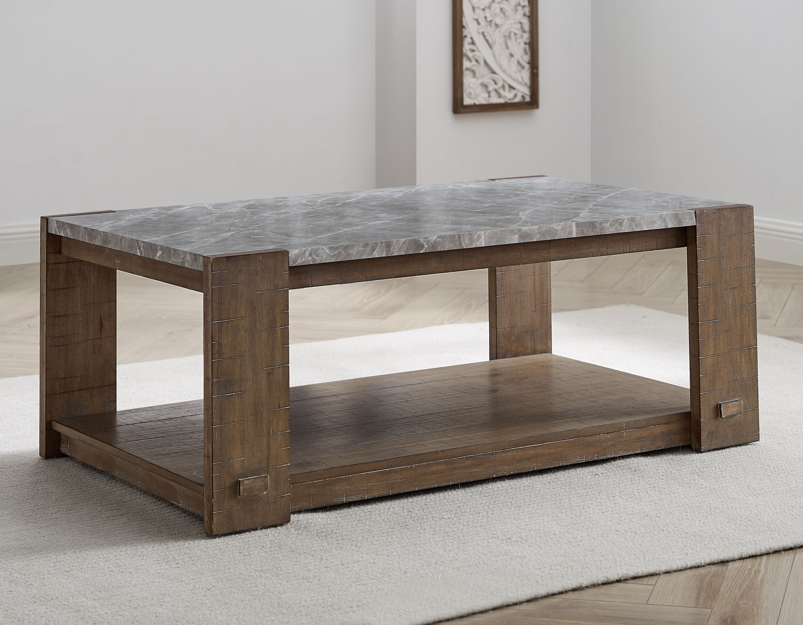 Steve Silver Living Room Libby Sintered Stone Coffee Table w