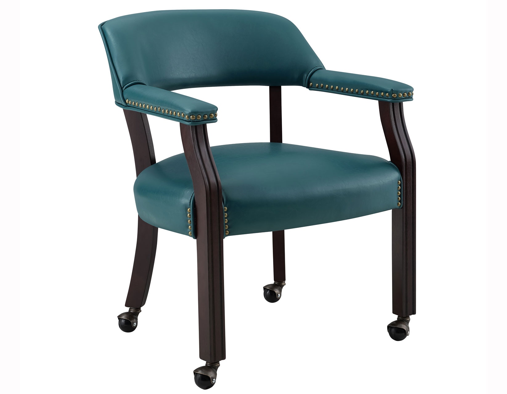 Steve Silver Tournament Arm Chair w/Casters, Teal VTU500AT