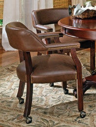 Steve silver tournament best sale arm chair with casters