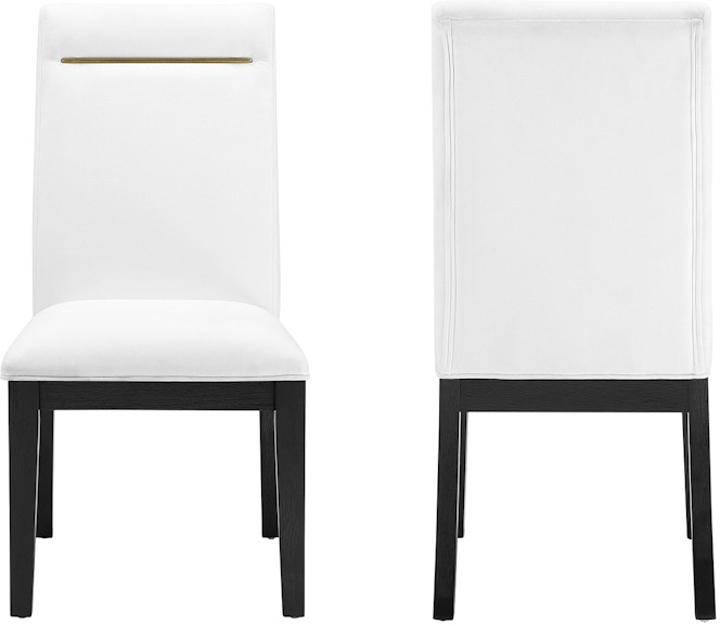 Steve Silver Yves White Cushioned Side Chair (Set of 2) YS500SW YS500SW