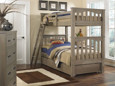 Hillsdale Kids and Teen Highlands Harper Twin/Twin Bunk With Trundle 10051NT