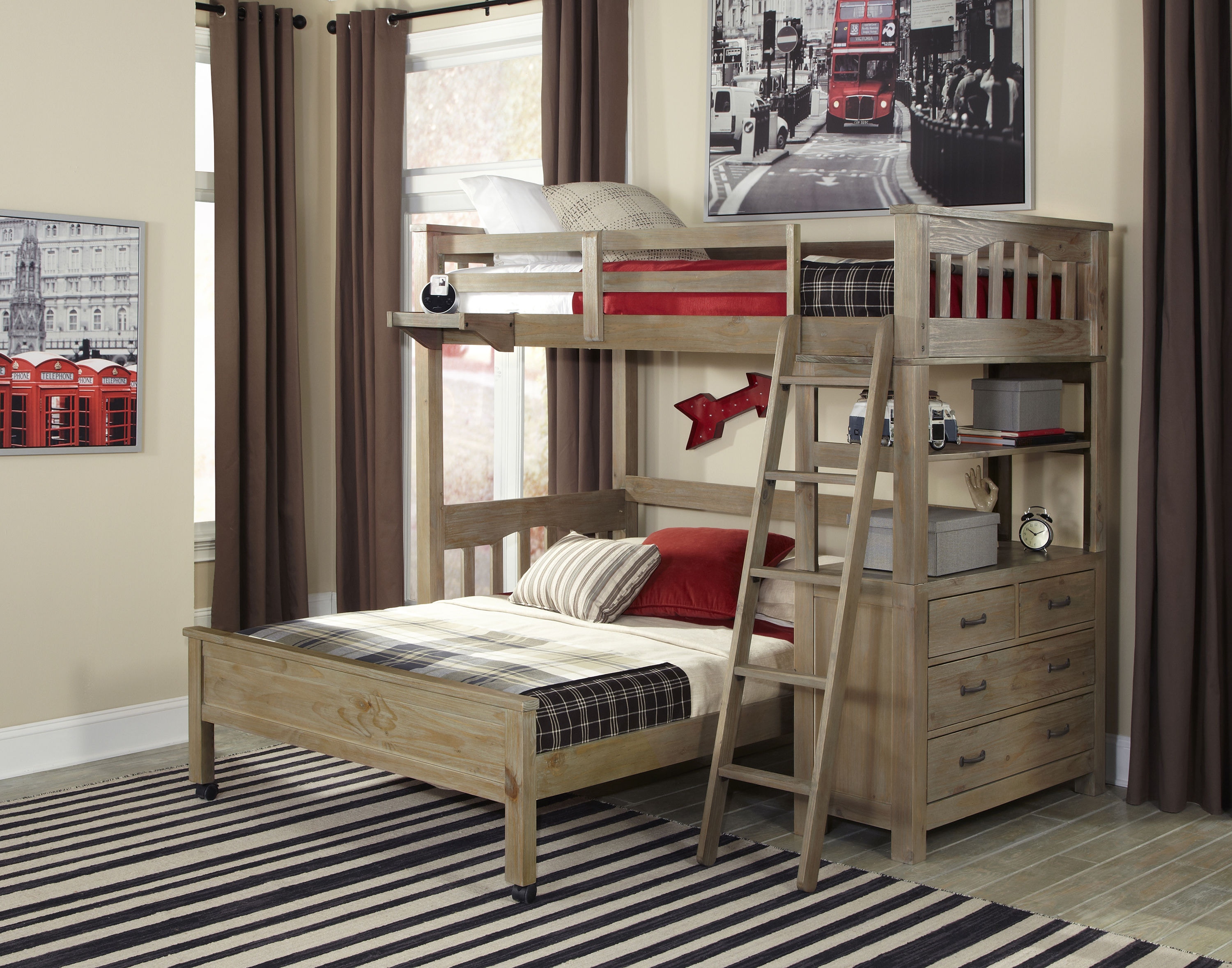 Twin over outlet loft bed