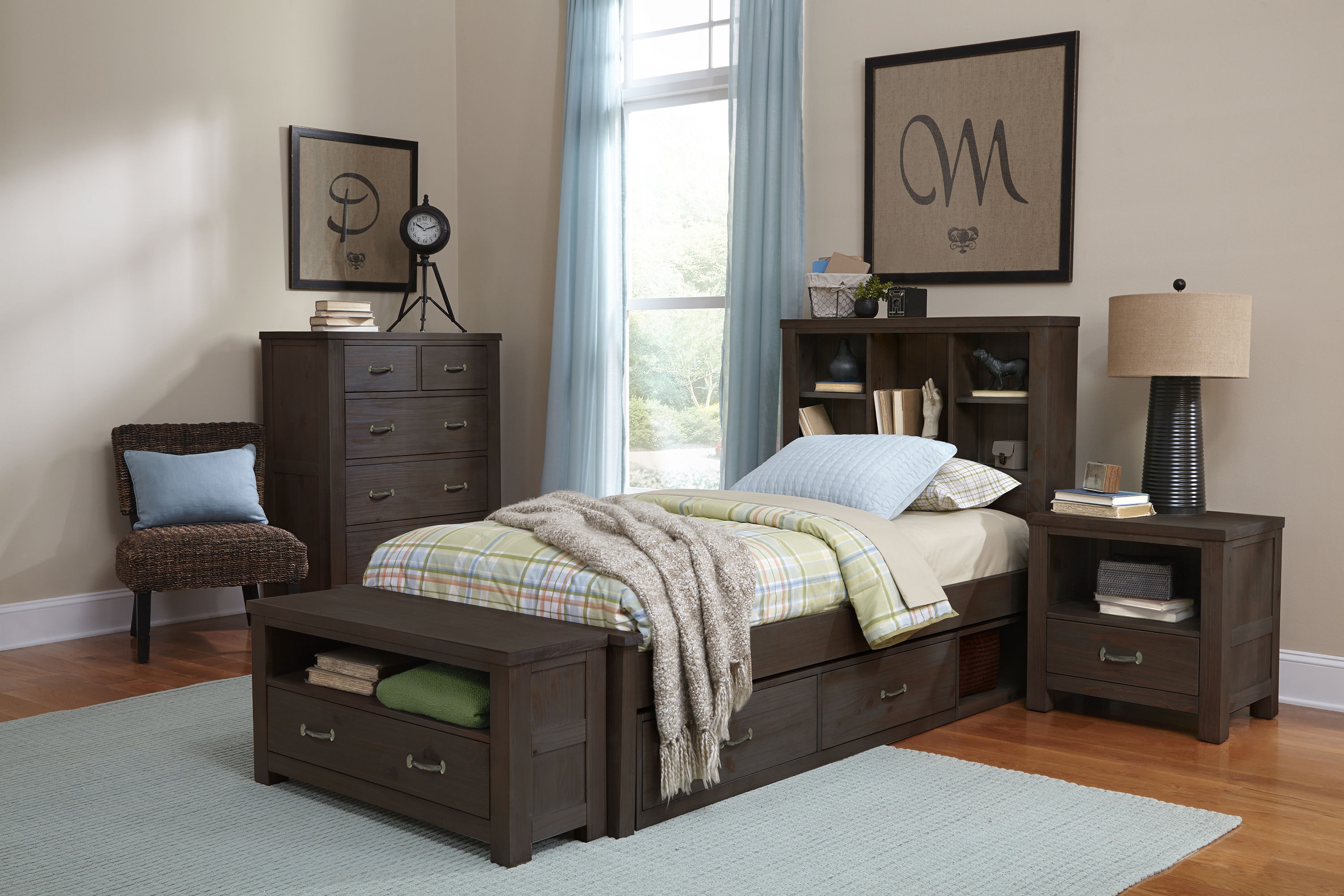 Boys twin bed with cheap storage