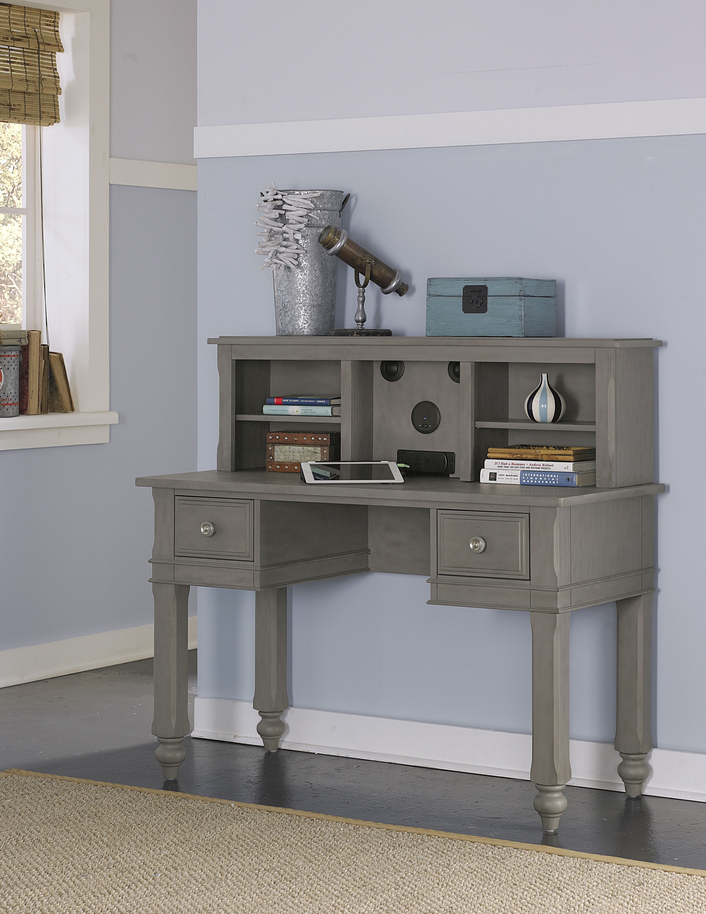 Hillsdale Kids And Teen Youth Lake House Writing Desk With Hutch