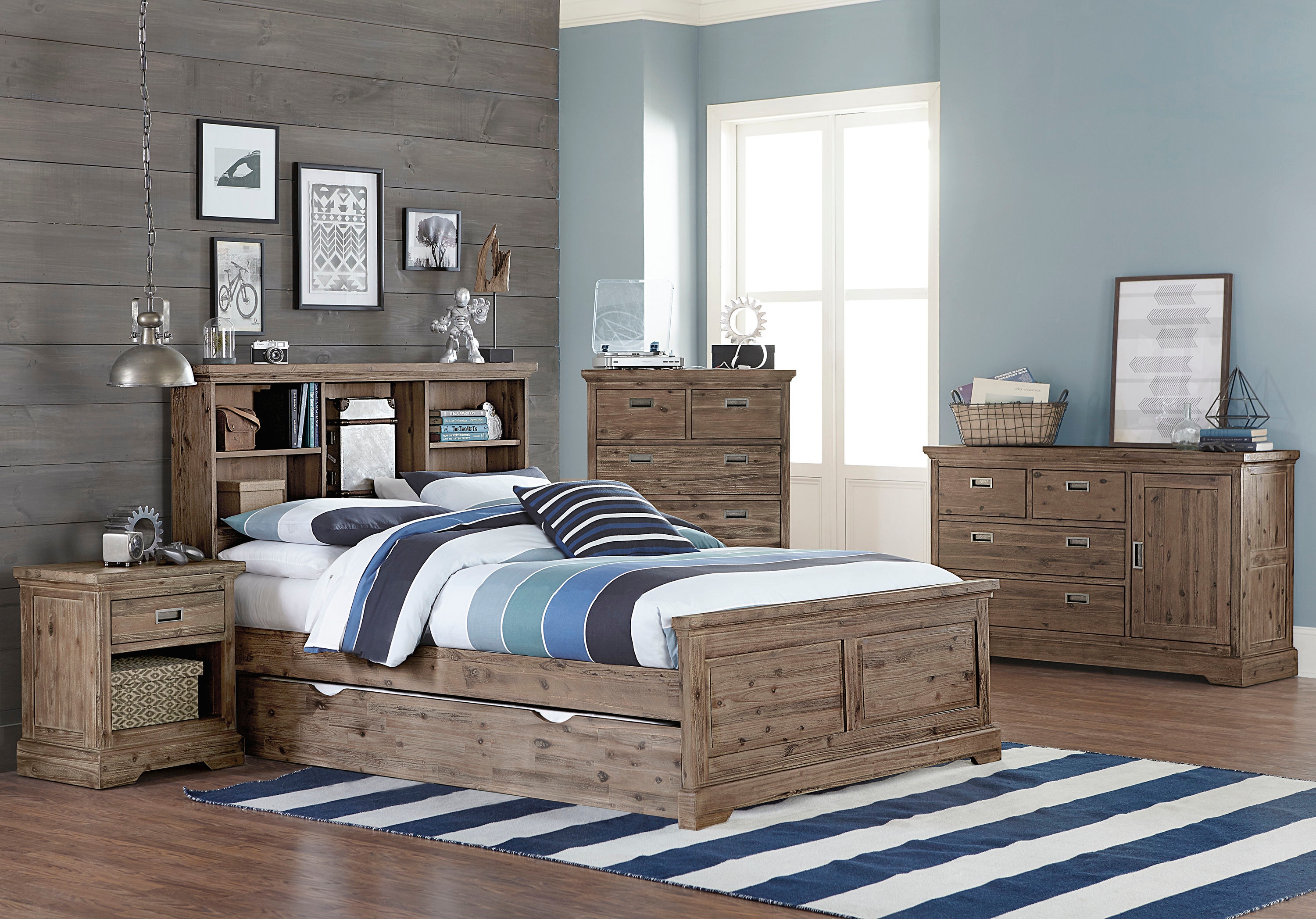 kids full bed with trundle