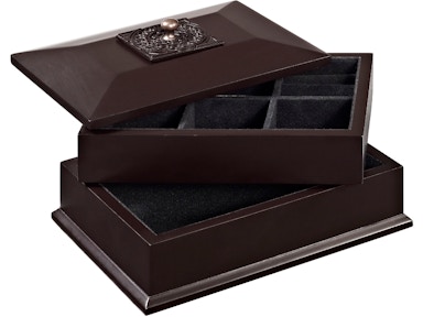 Powell Furniture Lyon Beveled Top Jewelry Box 126-J109