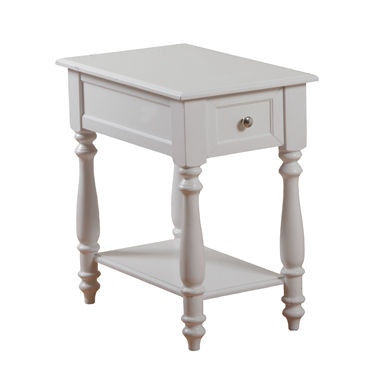Powell Furniture Living Room White Accent Table 14A2008 Carol House