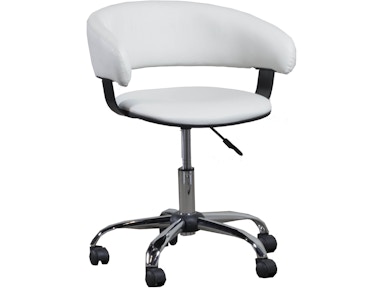 Powell Furniture White Gas Lift Desk Chair 14B2010W