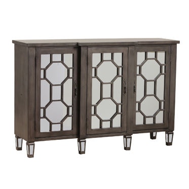 Powell Furniture Living Room Bombay Hex Fret Console 14bo8053