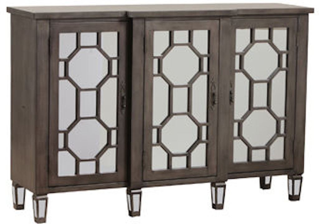 Powell Furniture Living Room Bombay Hex Fret Console 14bo8053