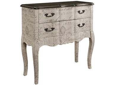 Powell Furniture 2 Drawer Chest with Fabric 156-394A
