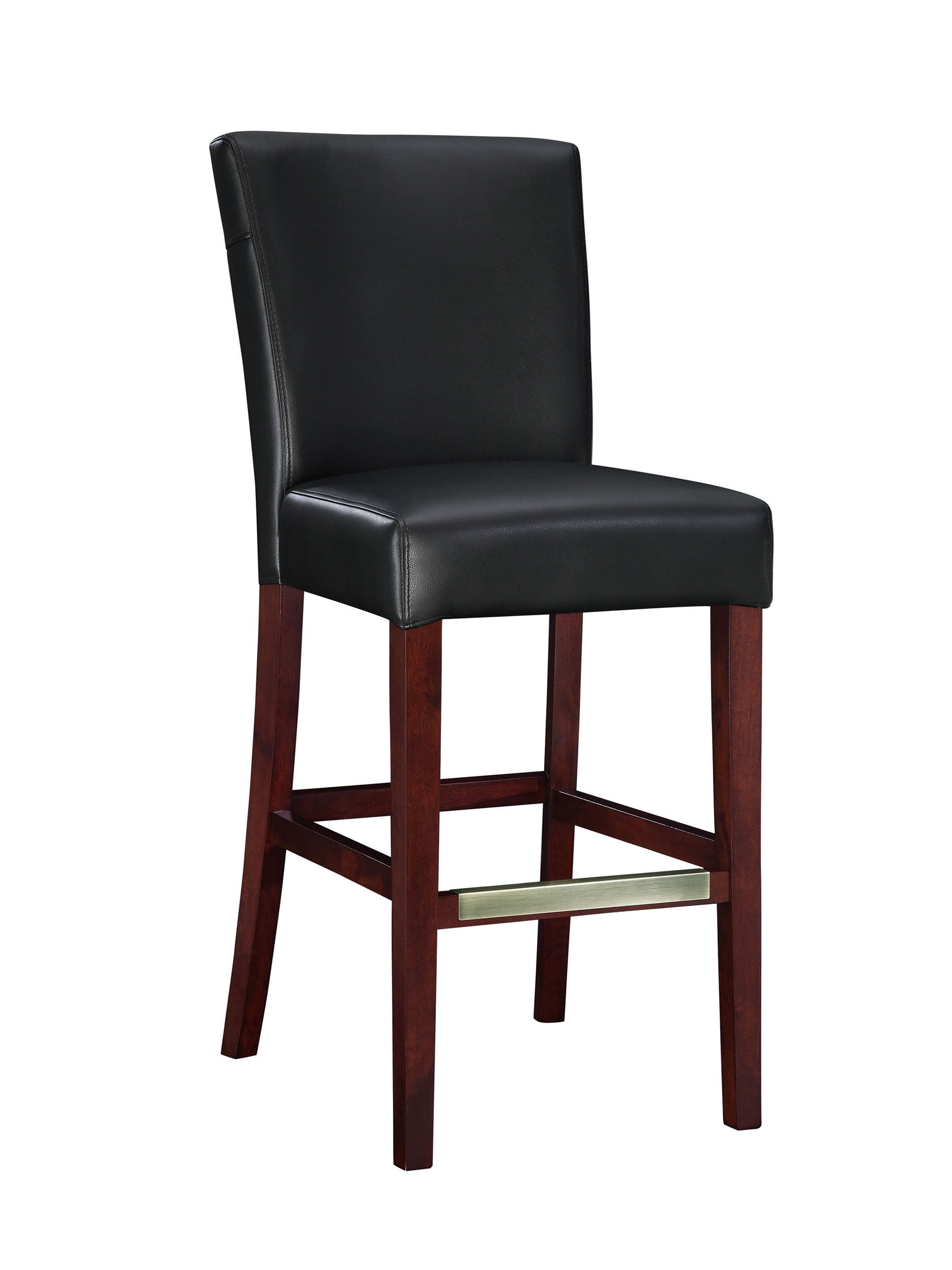 black leather bar stool chairs